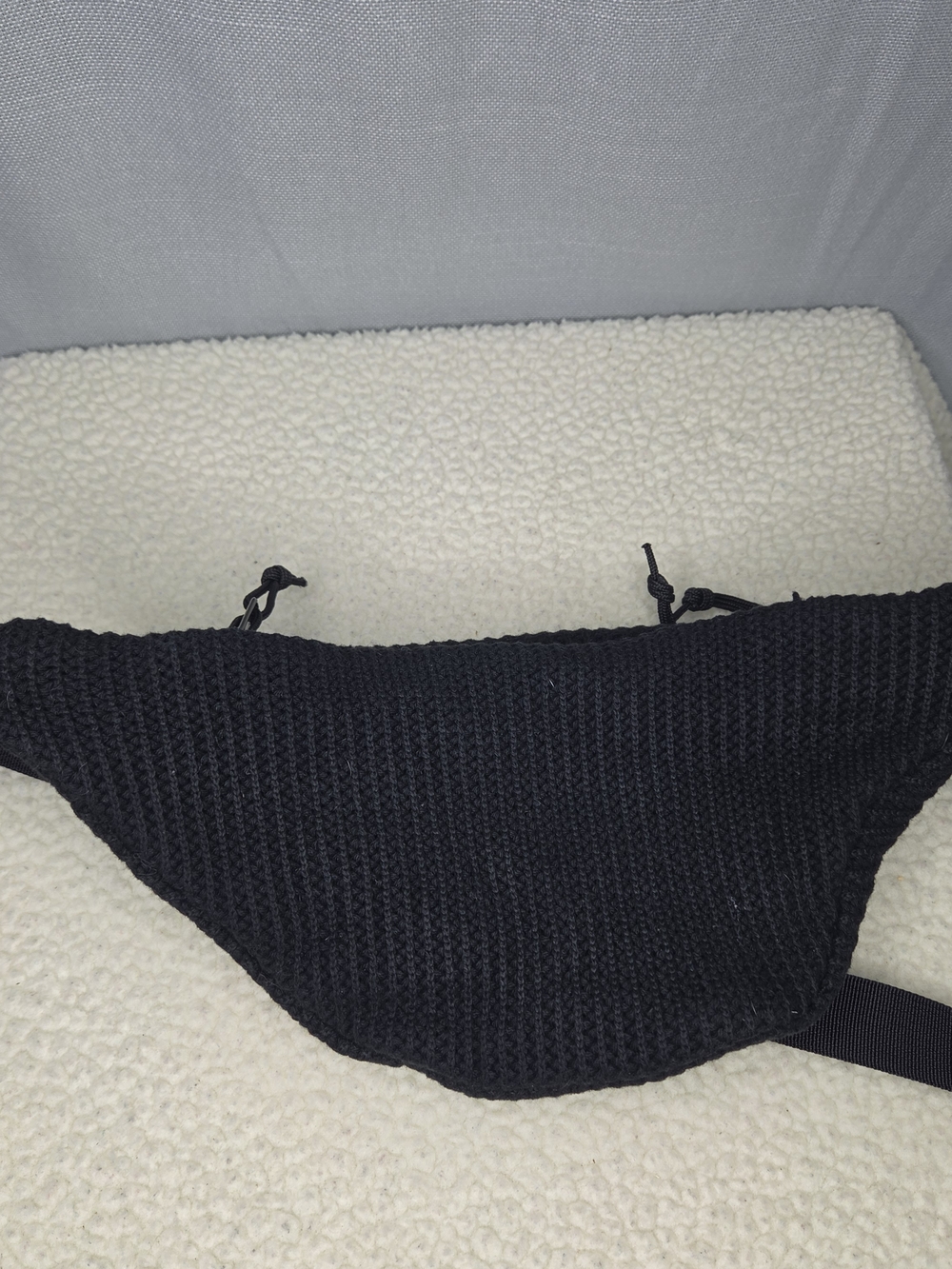 Supreme Black Knit Waist Bag - Supreme Logo OS - Picture 2 of 9